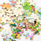 Toddlers Magnetic Jigsaw Puzzles Game Tasteless Safety Gloss White Coating